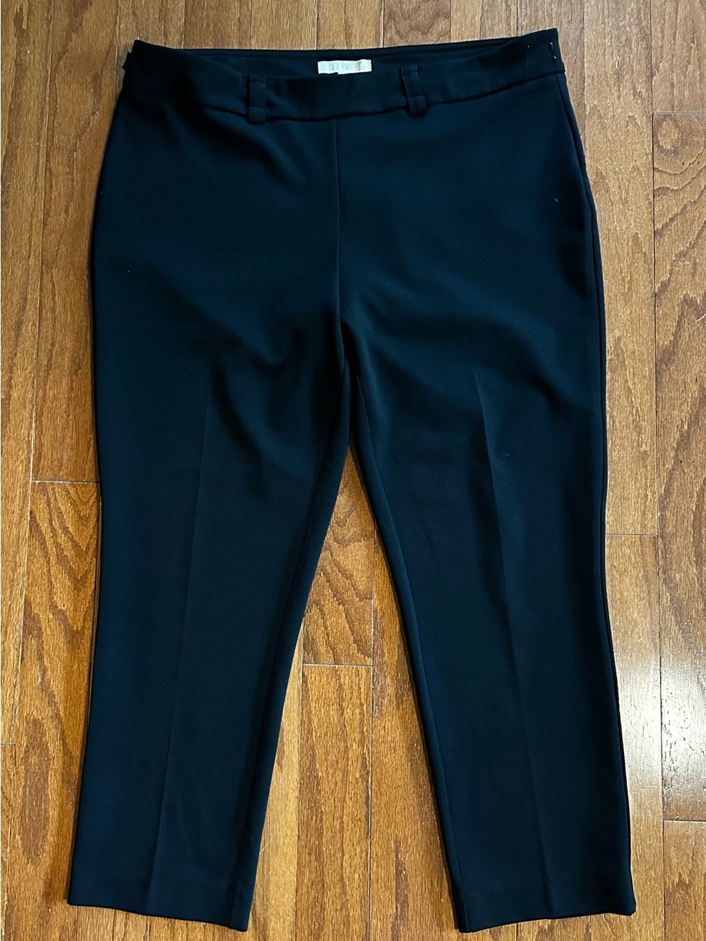 Women's Black Straight-Leg Work Pants